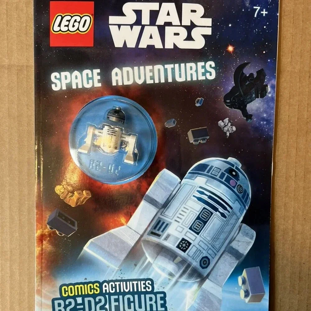 NEW Lego Comics Activity Book Star Wars Space Adventures + R2-D2 Mini Figure